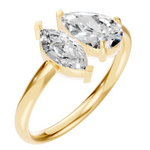 Load image into Gallery viewer, Pear Oval Duo Ring