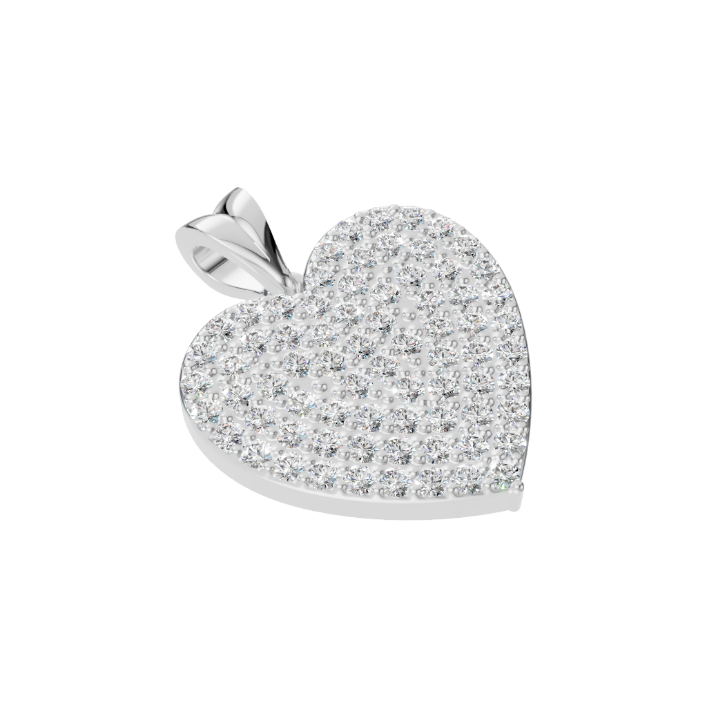 Amora Pavé Heart Pendant