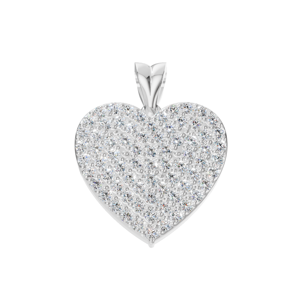 Amora Pavé Heart Pendant