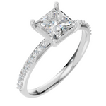 Load image into Gallery viewer, 5.5x5.5 Princess Cut Solitaire-WHITE