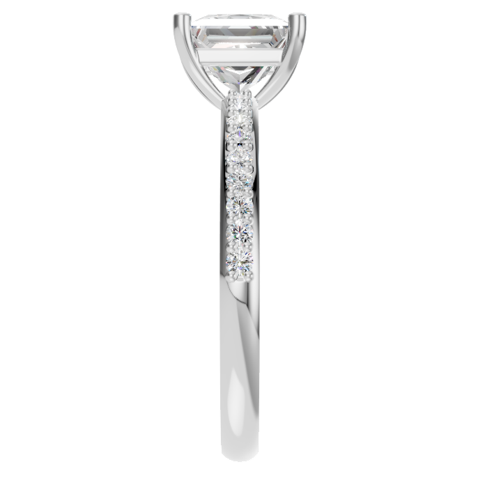 5.5x5.5 Princess Cut Solitaire-WHITE