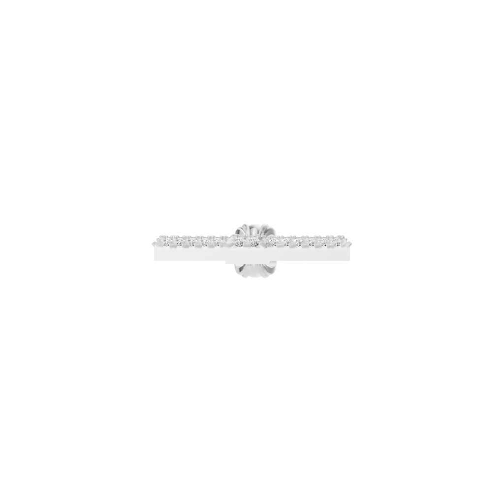 Diamond Cross Men 1.3mm stones-WHITE