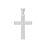 Load image into Gallery viewer, Diamond Cross Men 1.3mm stones-WHITE