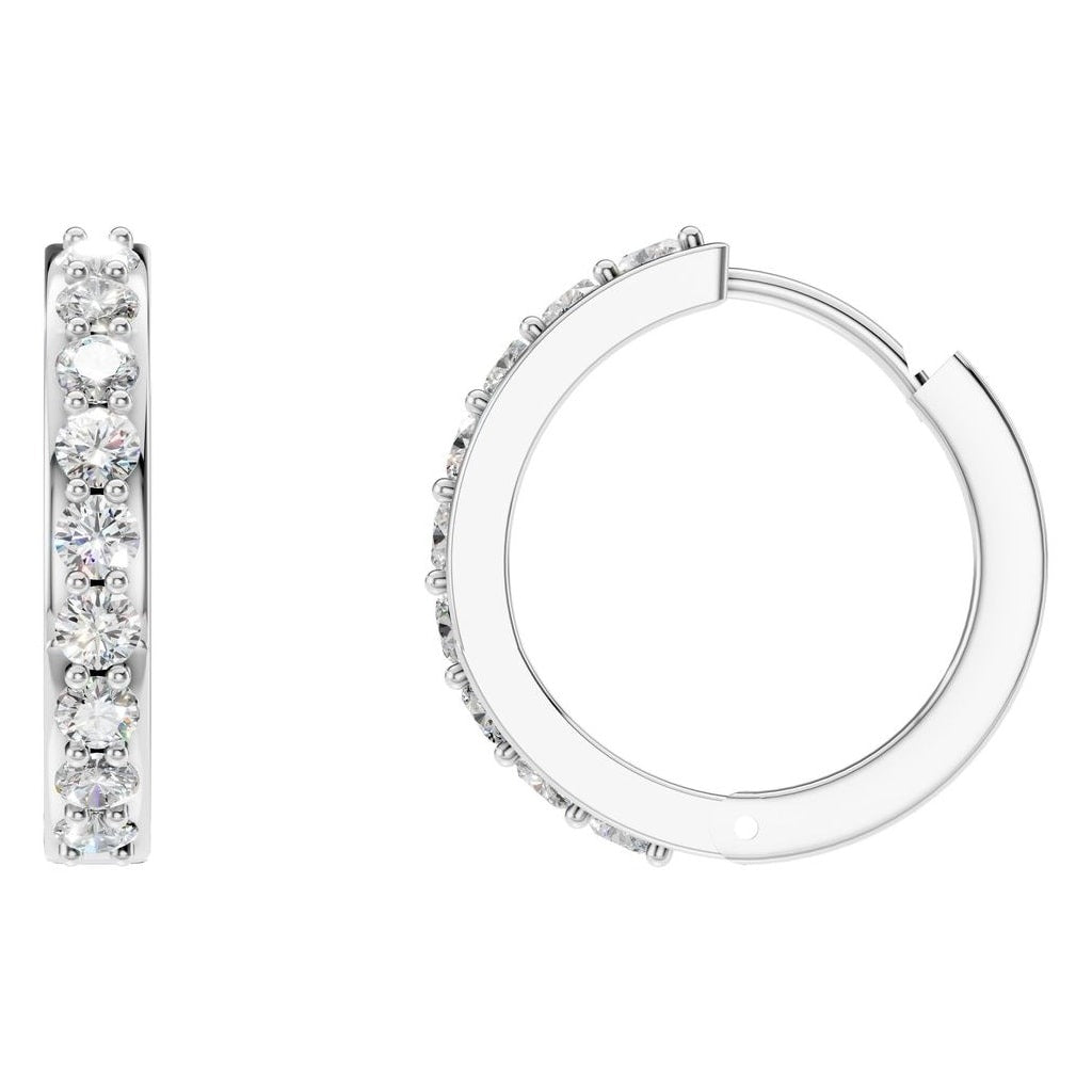 Diamond Hoop Earrings