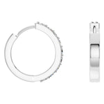 Load image into Gallery viewer, Diamond Hoop Earrings