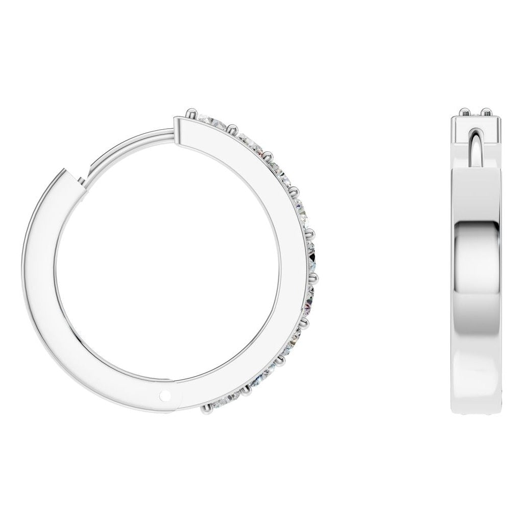Diamond Hoop Earrings