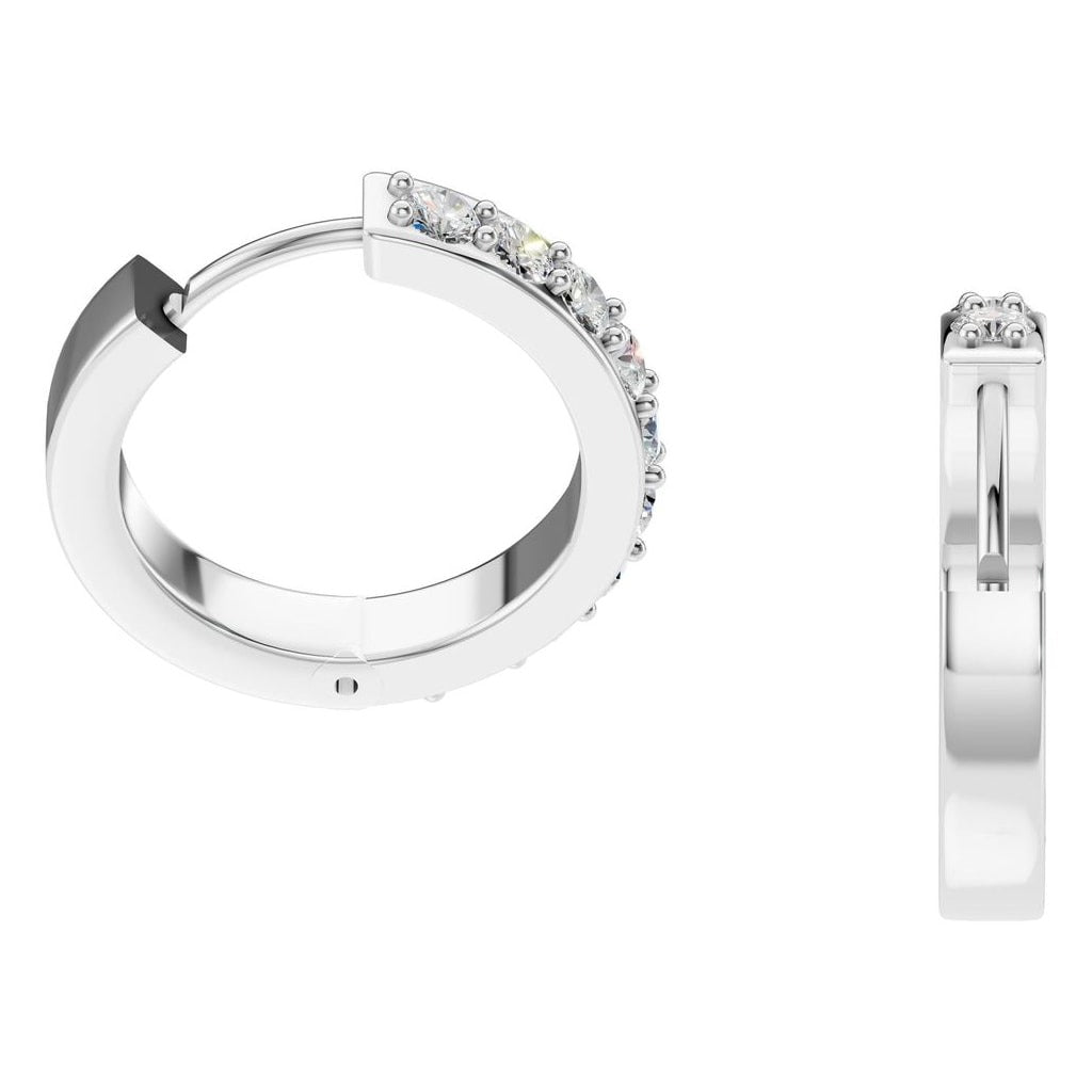 Diamond Hoop Earrings