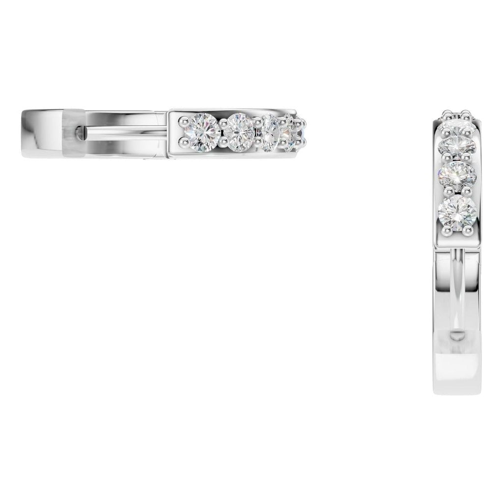 Diamond Hoop Earrings