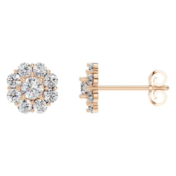 Flower Diamond Studs
