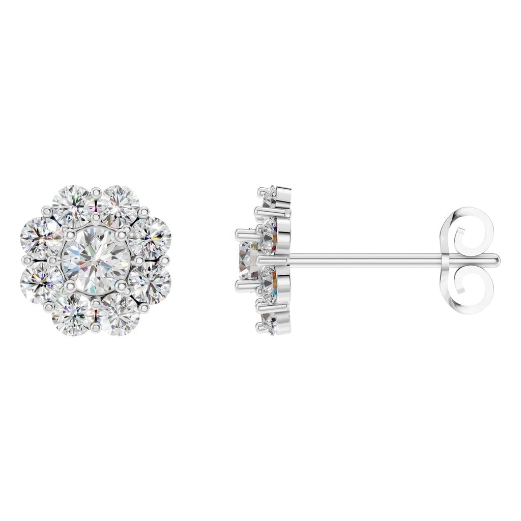 Flower Diamond Studs