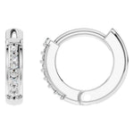 Load image into Gallery viewer, Pavé Diamond Huggie Hoop Earrings