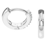 Load image into Gallery viewer, Pavé Diamond Huggie Hoop Earrings