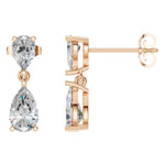 Load image into Gallery viewer, Drop Diamond Earrings