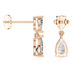 Load image into Gallery viewer, Drop Diamond Earrings