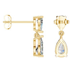 Load image into Gallery viewer, Drop Diamond Earrings