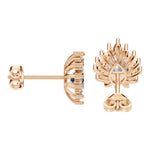Load image into Gallery viewer, Pear Halo Studs