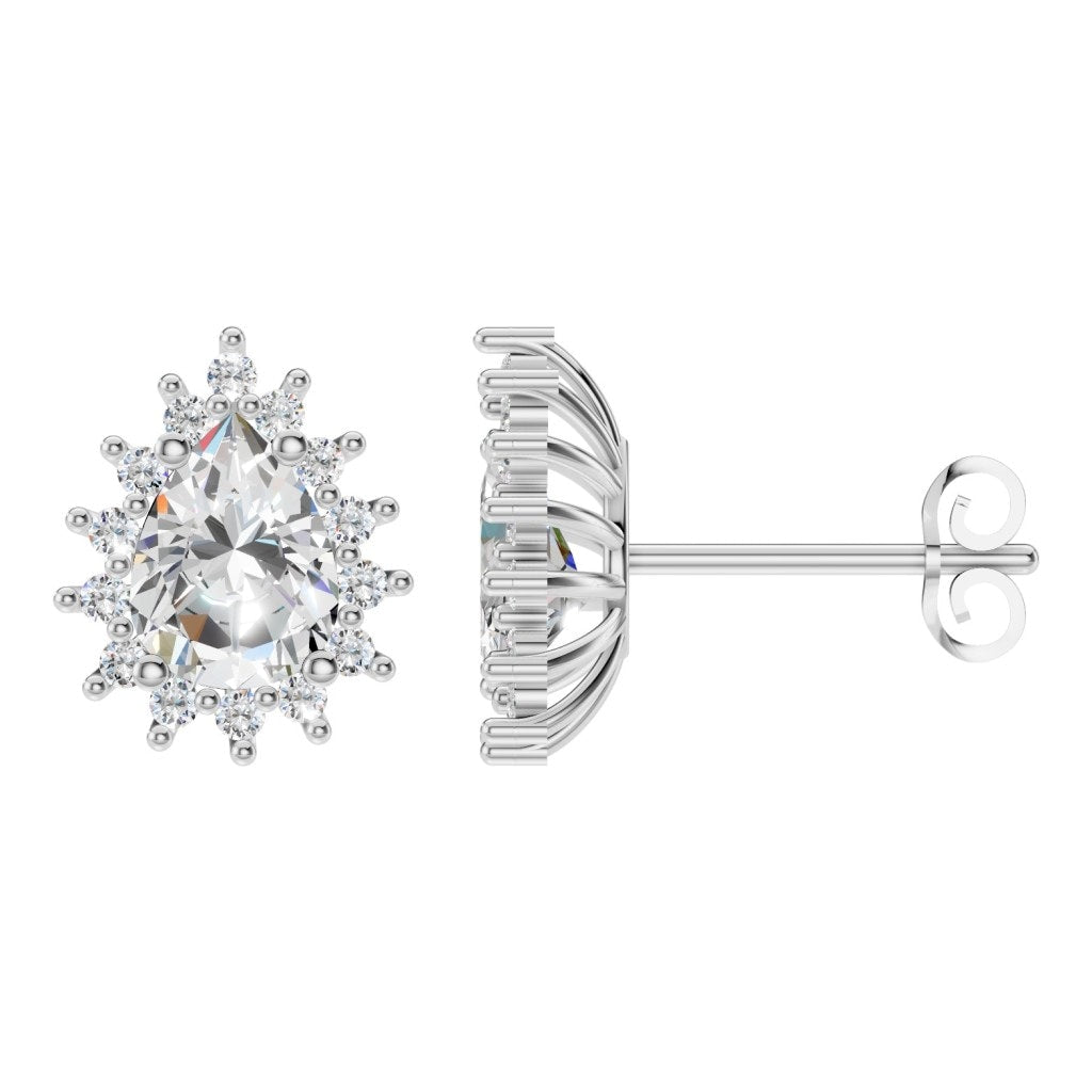 The Halo Pear Studs