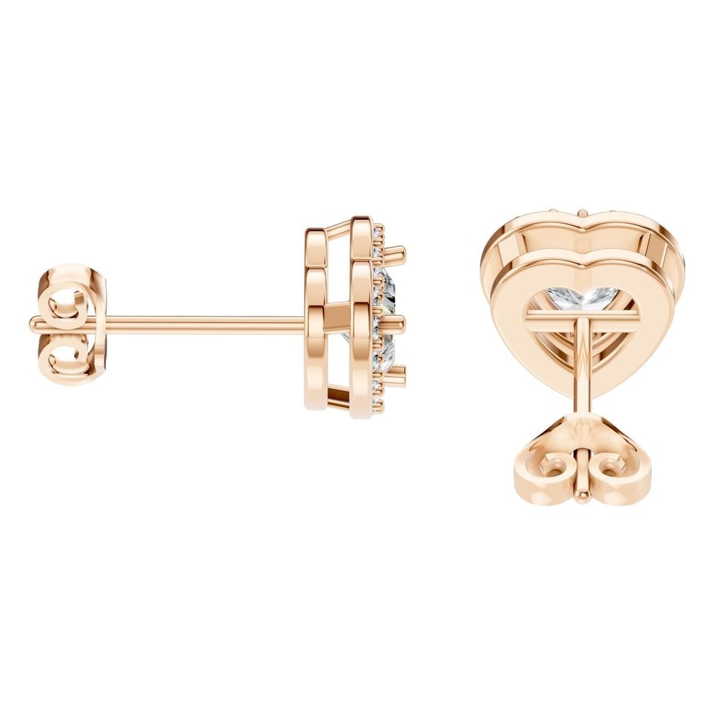 Heart Halo Studs