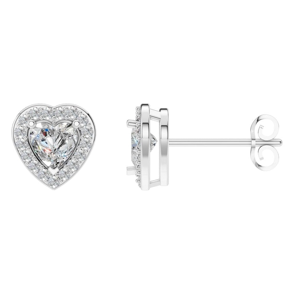 Heart Halo Studs