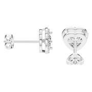 Heart Halo Studs