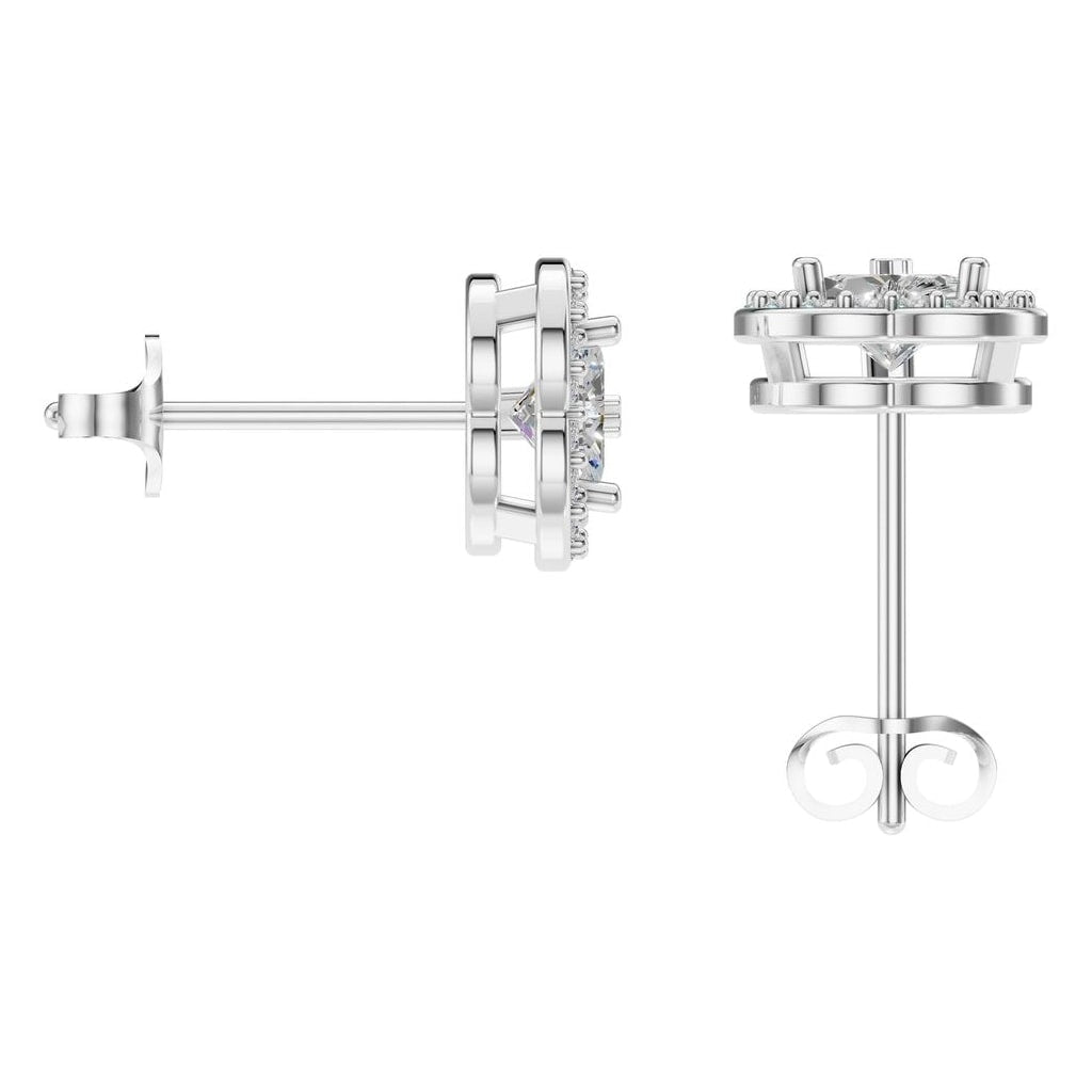 Heart Halo Studs