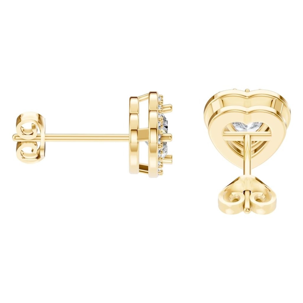 Heart Halo Studs