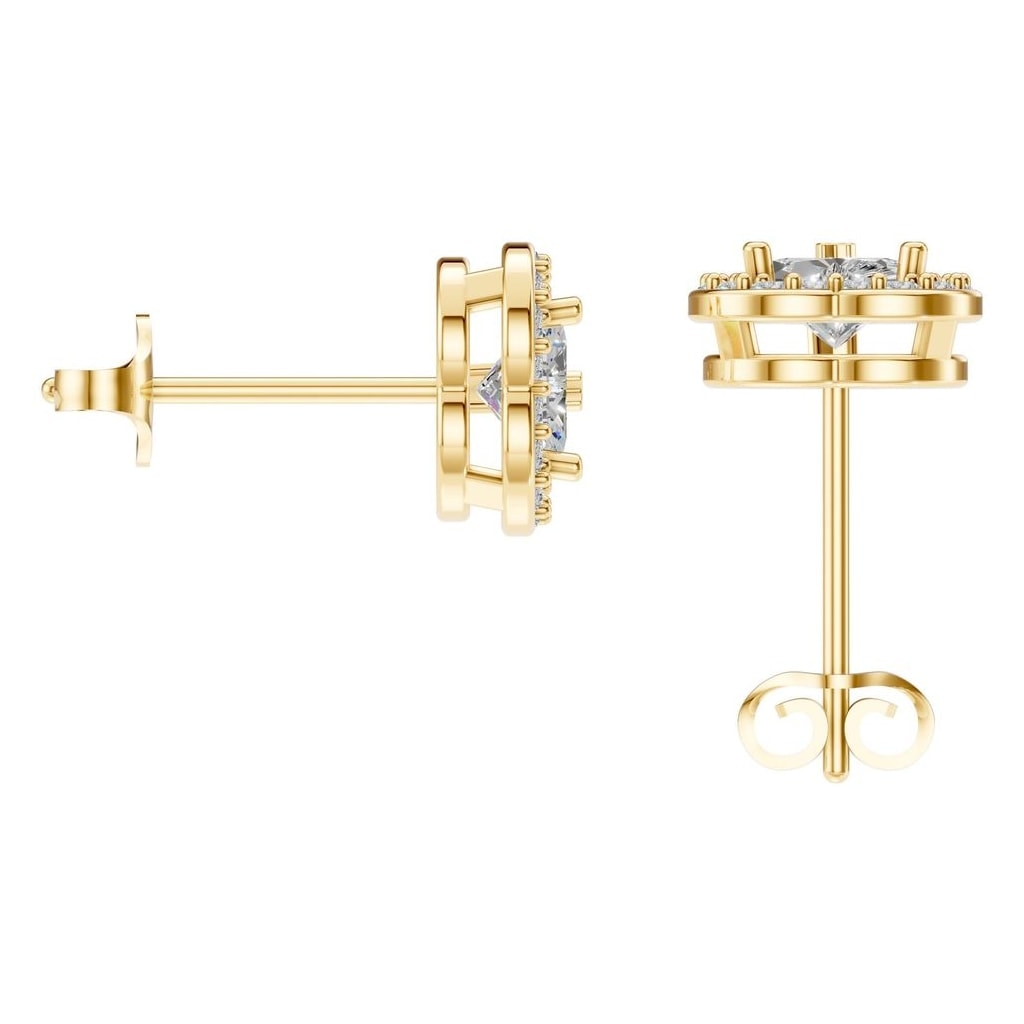 Heart Halo Studs
