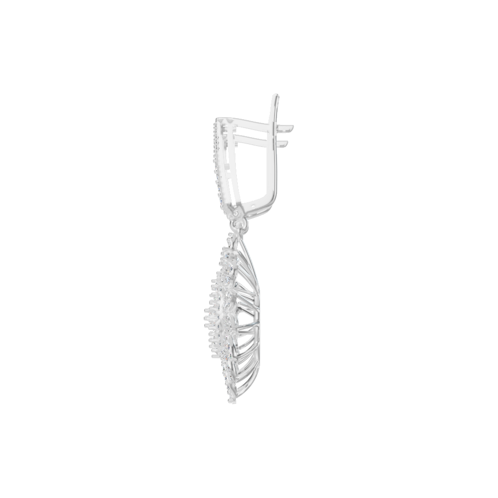Earring 400 stones - WHITE