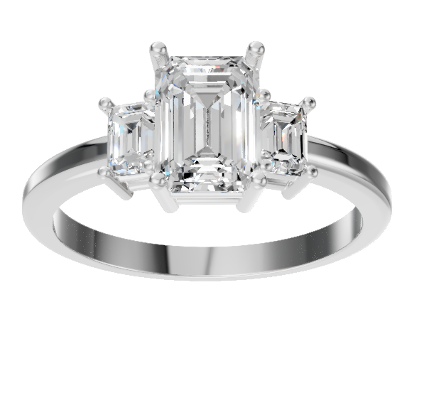 Emerald Curvy Eternity Basket