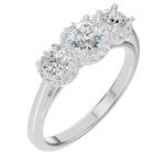 Load image into Gallery viewer, Flower 3 Central Stones Ring