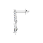 Load image into Gallery viewer, Cascade Pear Halo Earrings