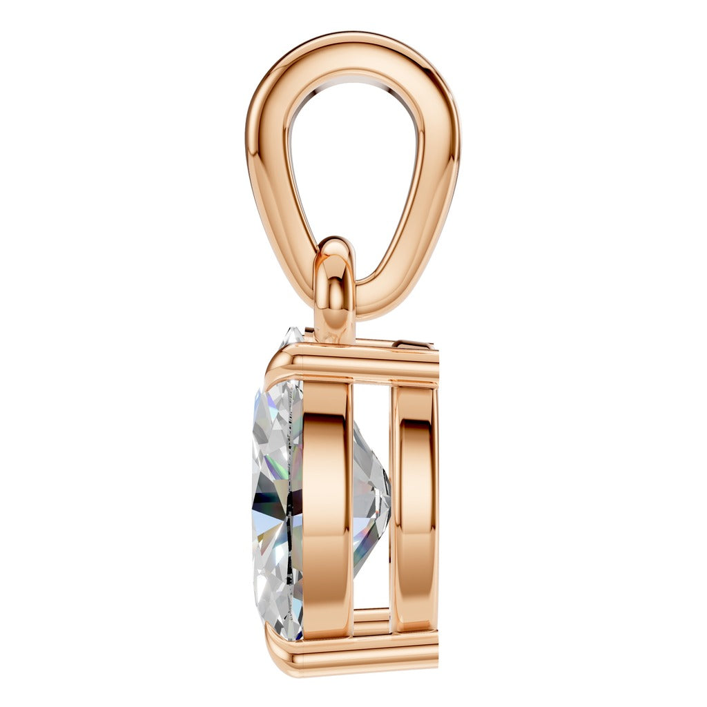 Oval Solitaire Pendant - NE1164