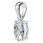 Oval Solitaire Pendant - NE1164