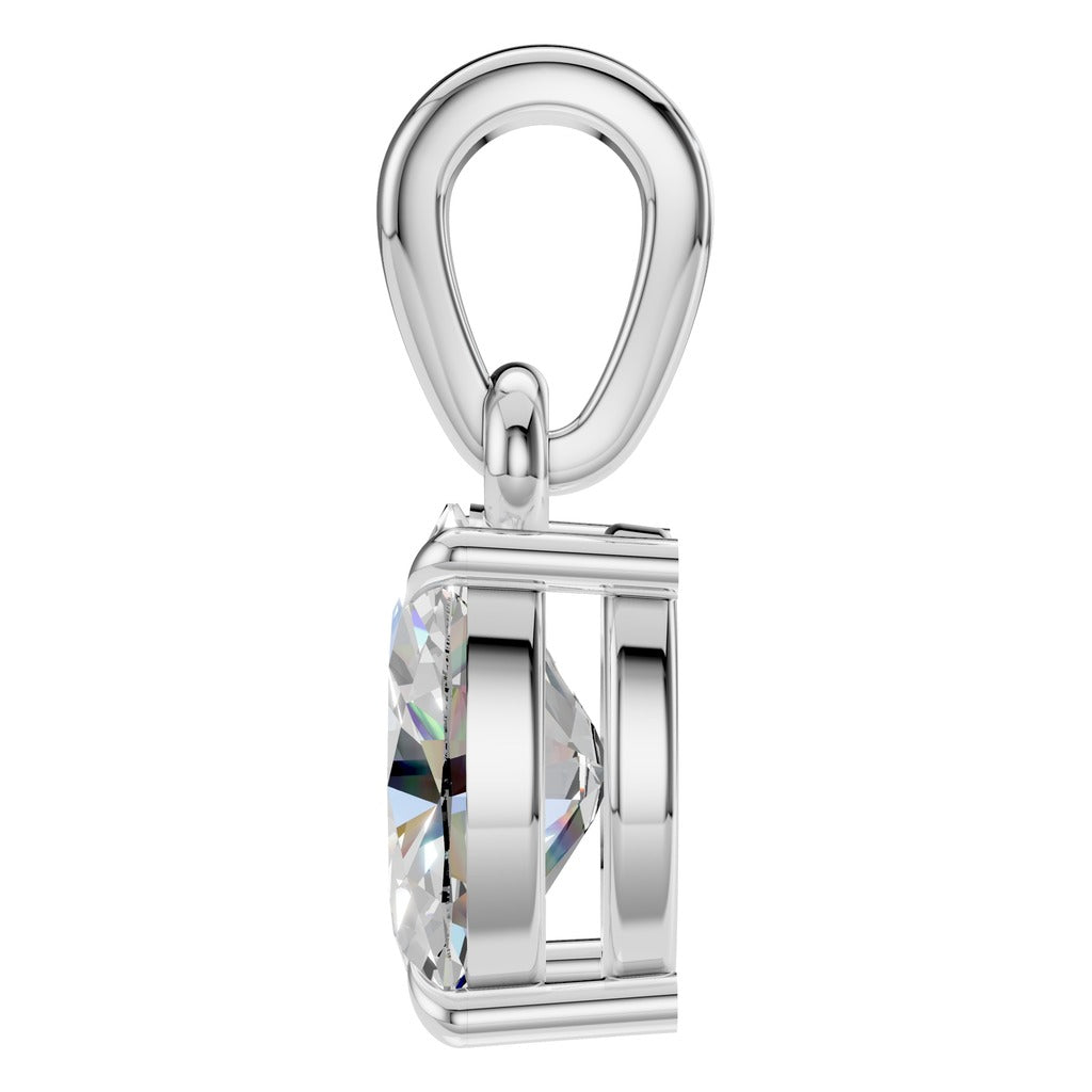 Oval Solitaire Pendant - NE1164