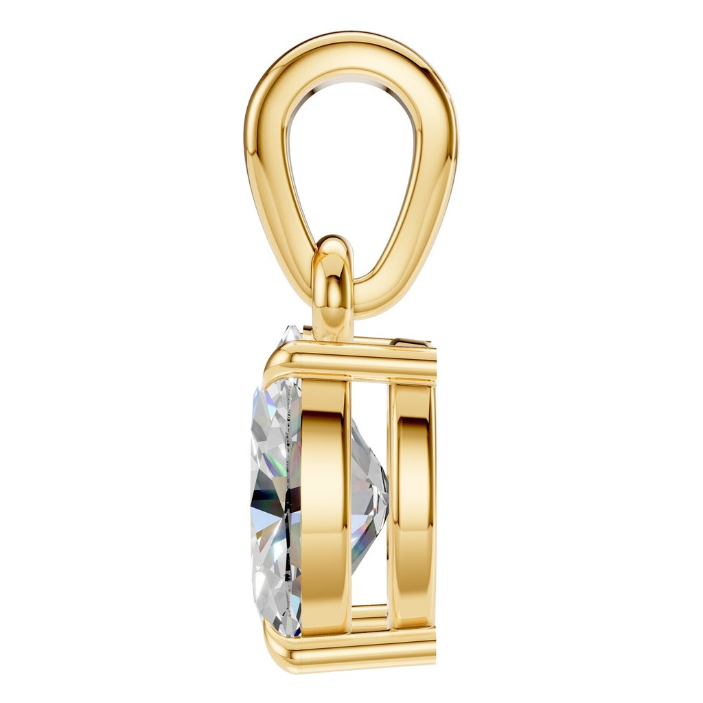 Oval Solitaire Pendant - NE1164