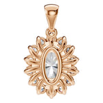 Load image into Gallery viewer, Oval Halo Pendant - PE3819
