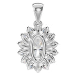 Load image into Gallery viewer, Oval Halo Pendant - PE3819