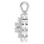 Load image into Gallery viewer, Floral Halo Diamond Pendant