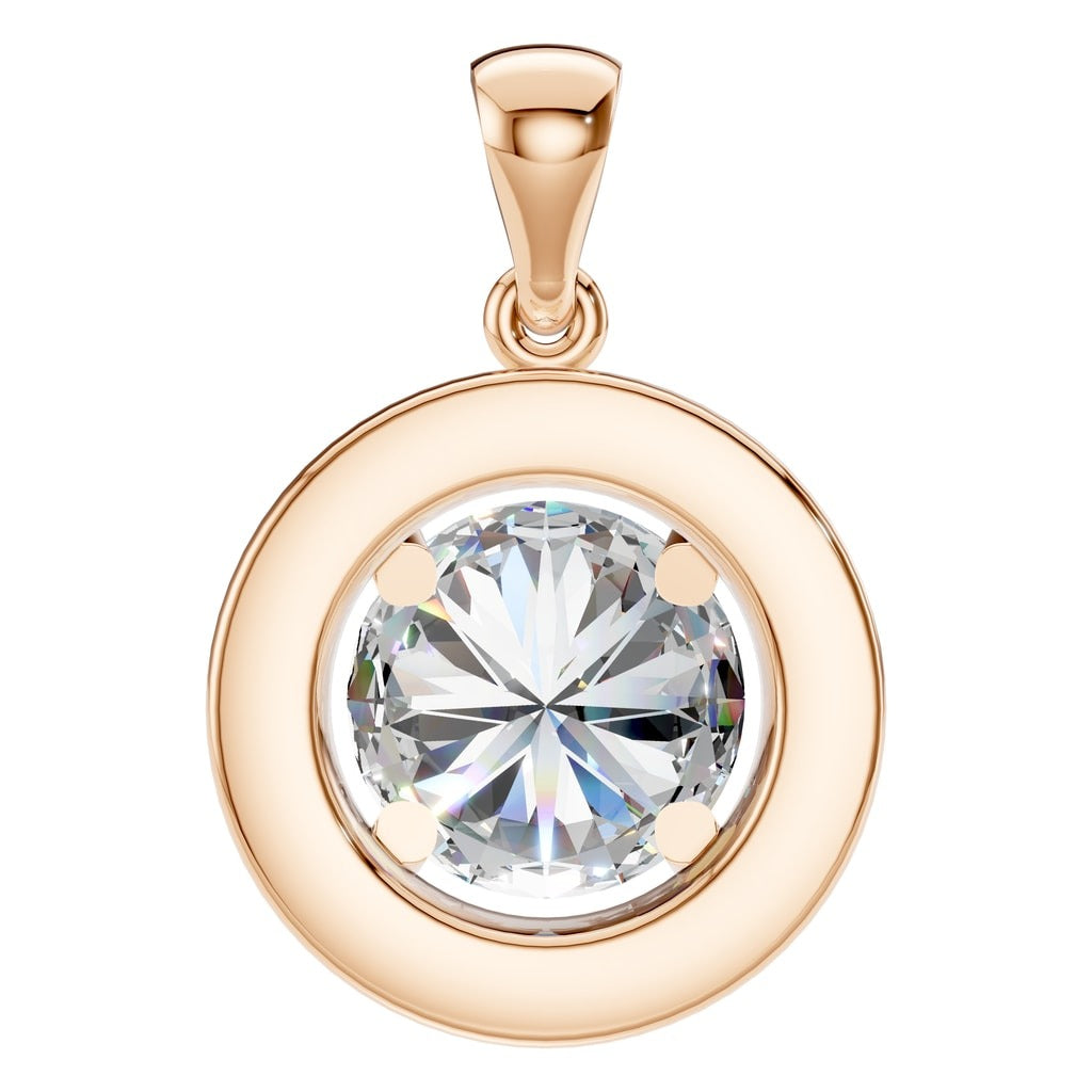 Round Halo Pendant