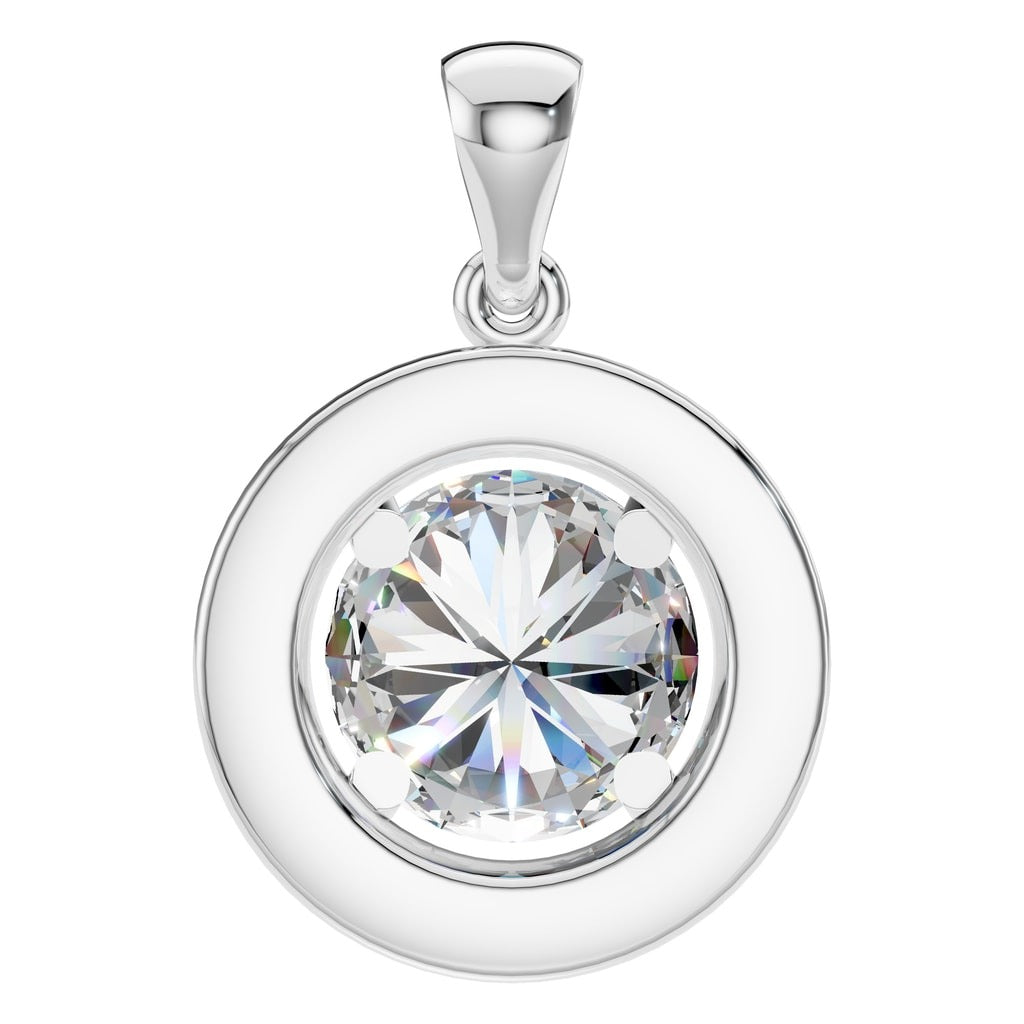 Round Halo Pendant