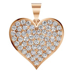 Load image into Gallery viewer, Amora Pavé Heart Pendant