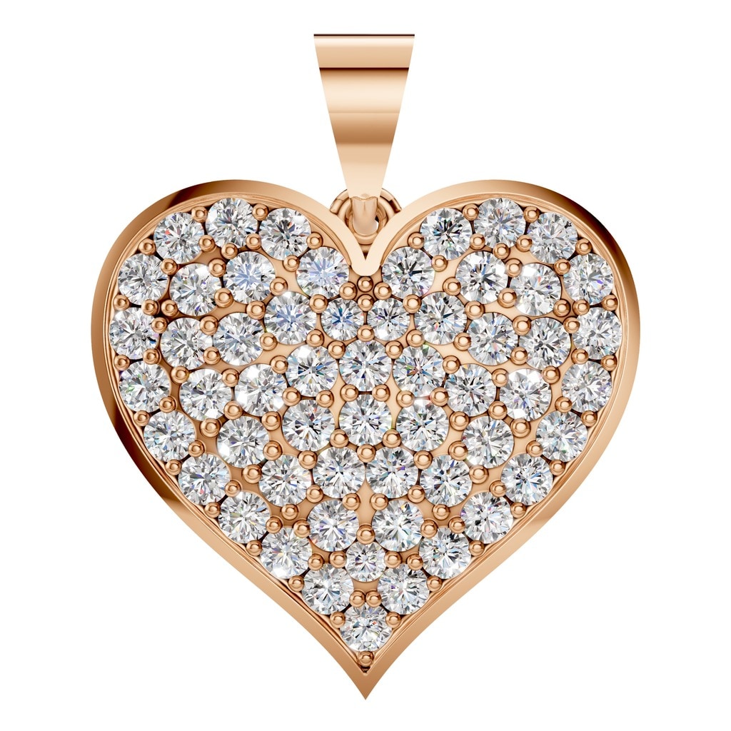 Amora Pavé Heart Pendant