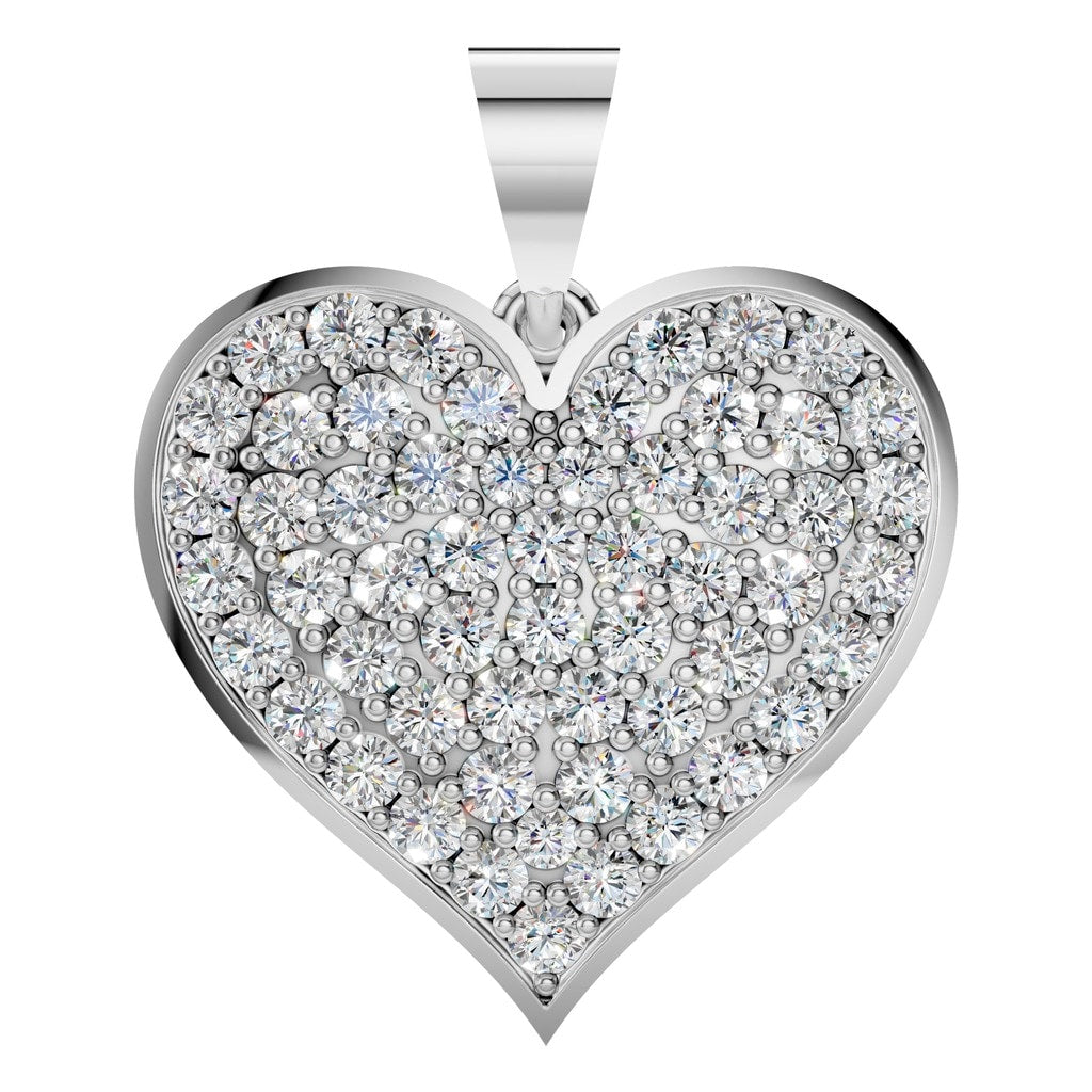 Amora Pavé Heart Pendant