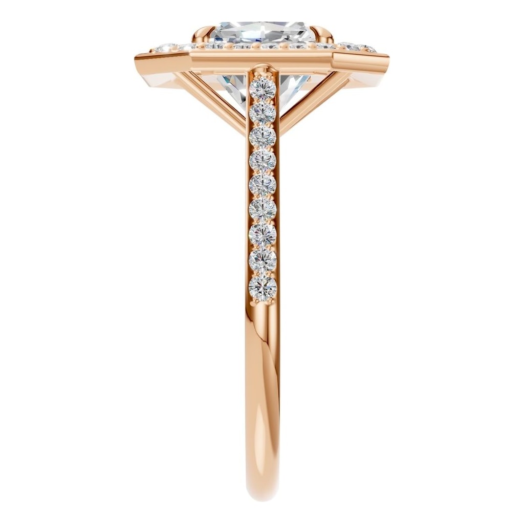 Emerald Double Halo Ring