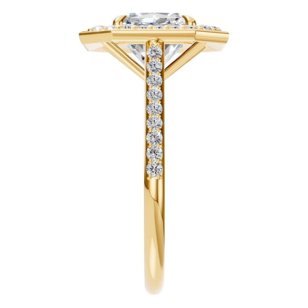 Emerald Double Halo Ring