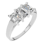 Load image into Gallery viewer, Emerald Trilogy Ring - RI1429