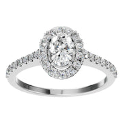 Oval Halo Ring - RI1895