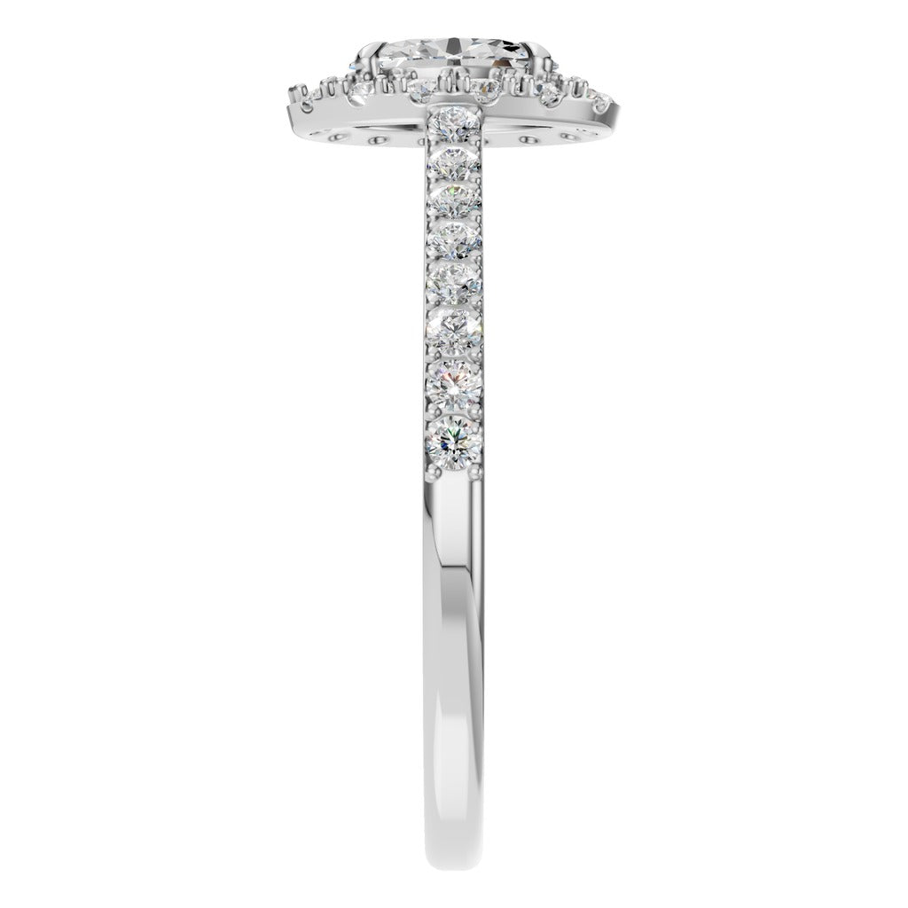 Oval Halo Ring - RI1895