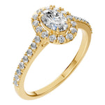 Load image into Gallery viewer, Oval Halo Ring - RI1895
