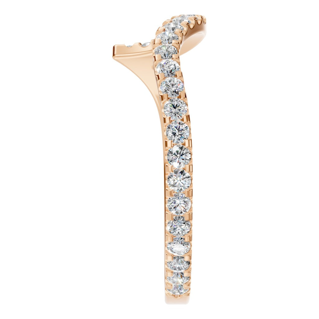 Curved Pavé Diamond Ring - RI2055
